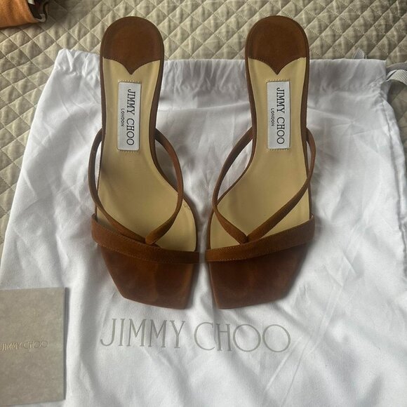 Tan Suede Jimmy Choo heels